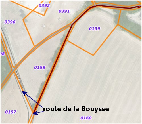 cadastre chemin